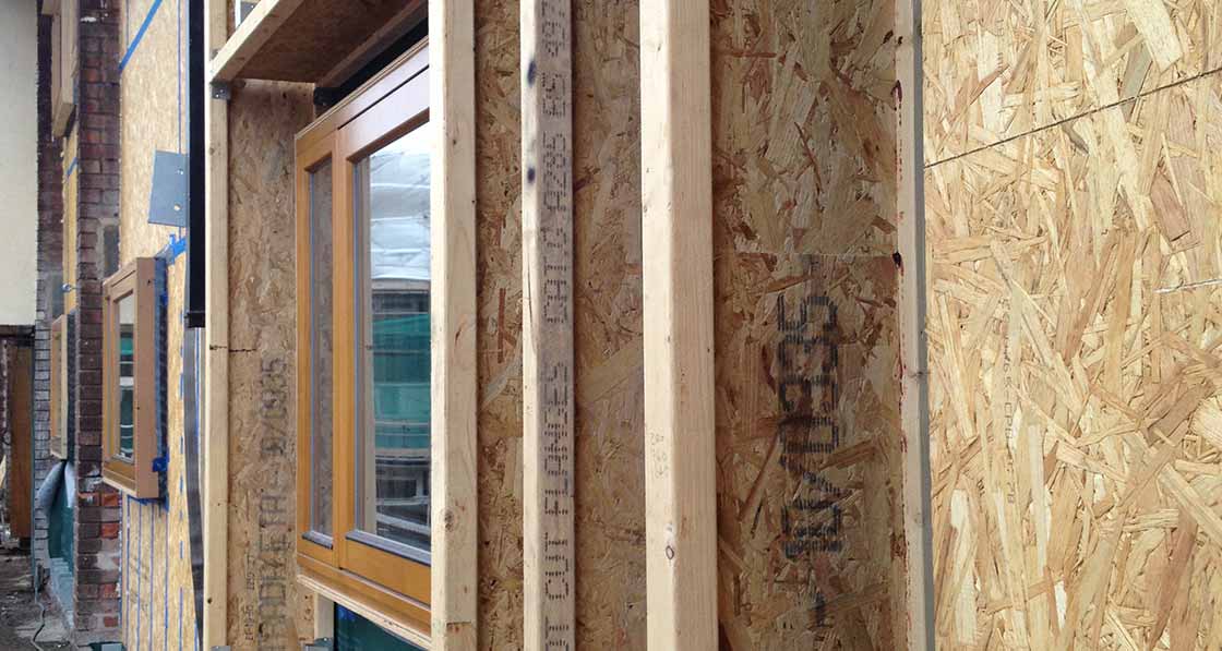 300mm timber I-beams & Ecocontract windows