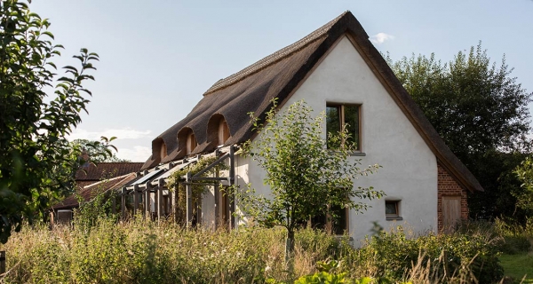 Norfolk straw-bale cottage aims for passive